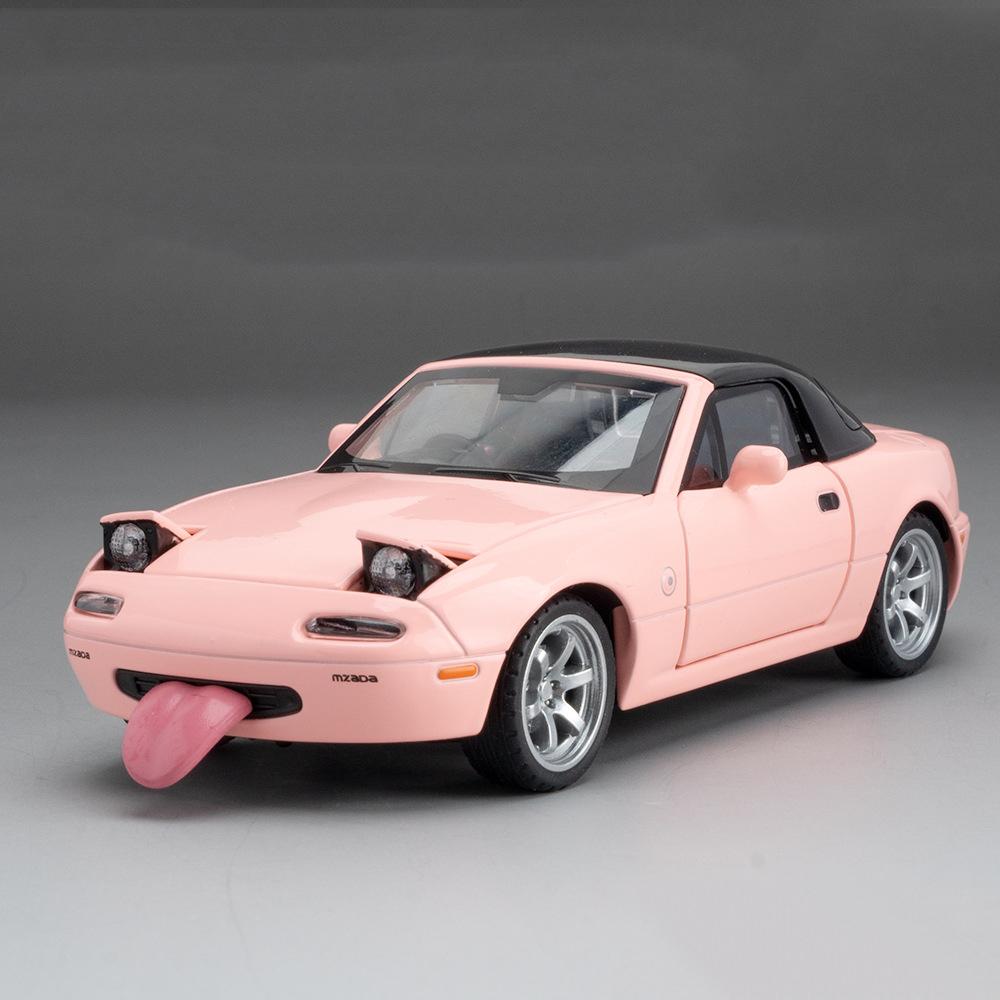 

1:Модель іграшкового автомобіля MX5 RX7 масштабу 1:32 Металевий литий Двері відчиняються Зворотний хід Симуляція Моделі суперкарів Дитячі подарунки Колекція