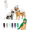 Scheletro di T-Rex 3D Costume di Halloween per Animali Domestici Morbido Peluche con Cappuccio per Cani Gatti Piccoli Medi Festa Festiva Cosplay Travestimento