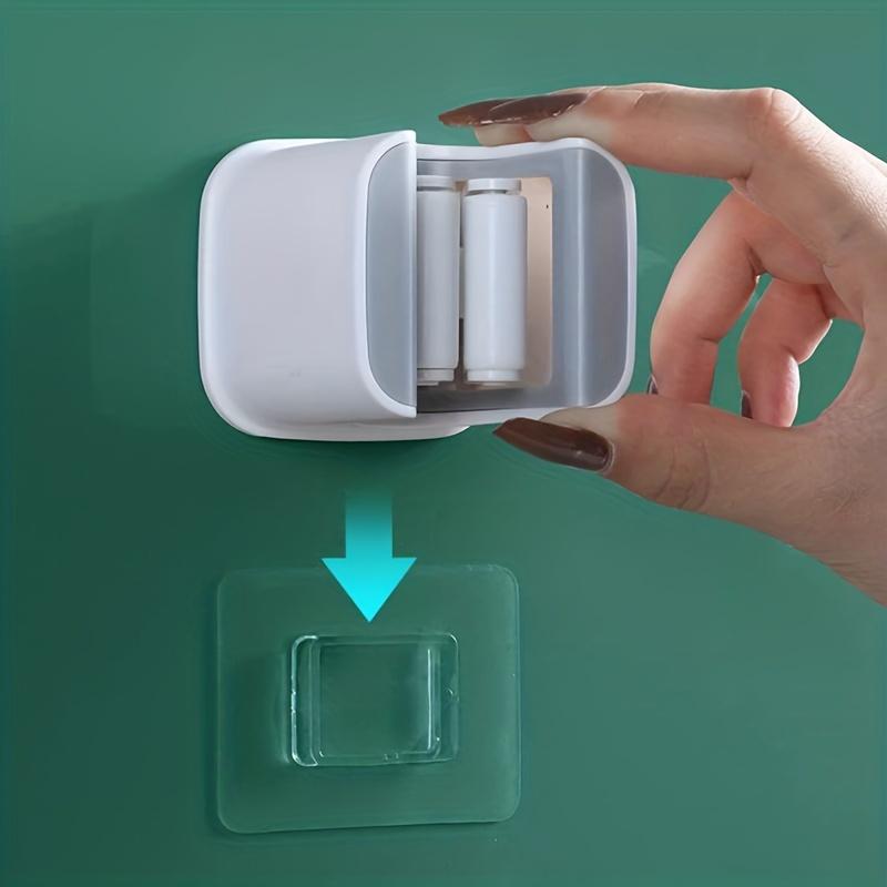 3PCS Broom Holders Wall-Mounted Mop Tool Organizer For Home Laundry Closet Bathroom No-Drill Installation 1 Slot Storage Rack