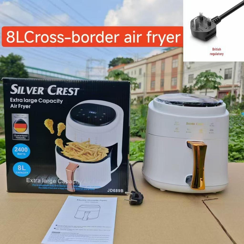 6L Smart Air Fryer with Visual Touchscreen - Large Capacity Automatic Electric Fryer & Oven for French Fries