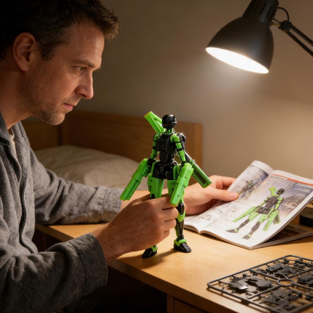 4-Pack 7.1in  Action Figure Set For Teen Boys, Figure With Multiple Accessories,Stocking Stuffers For Kids,3D Printed Party Favors