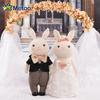 Metoo Wedding Bunny Plush Doll Charming Couple Dolls Soft Pp Cotton Stuffed Animal
