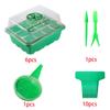 Seed Seedling Cultivation Box with Ventilation Hole Seedling Box Three-piece Succulent Maintenance Free Seedling Sowing Tools