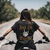 Rock On Darlin T Shirt Skeleton Hand Punk Style Vintage Slightly Streetwear Breathable Stretched Soft Designer Clothes