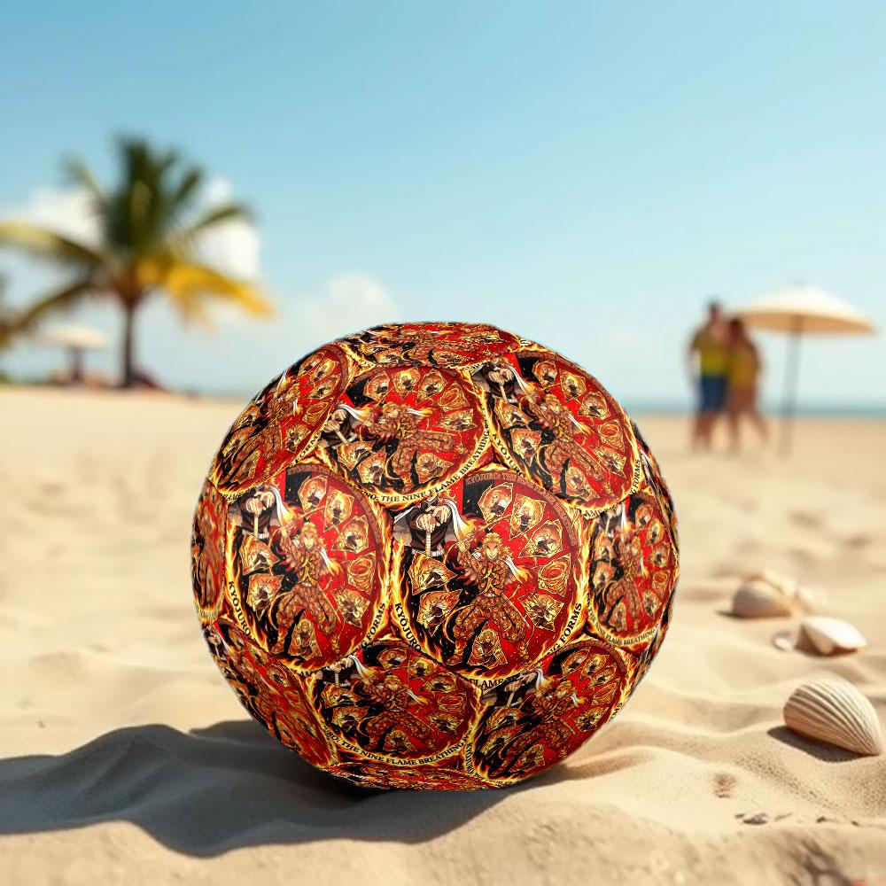 1pc Demon Slayer Kimetsu no Yaiba Soccer Ball Size 5 Indoor Soccer Ball Fashion Colorful Backyard Game - Great For Sports Fans Gift HE34