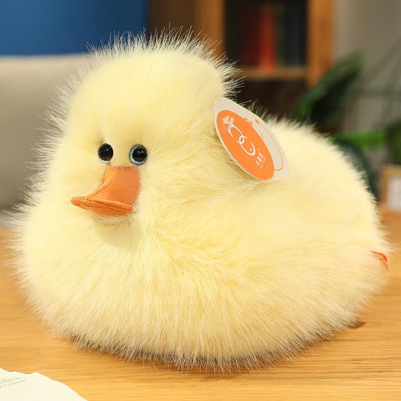 

Fluffy Duck Plush Playthings Adorable Farm Animal White Yellow Duck Plushies Dolls Present Home Decor great for daily use 25cm жовтий