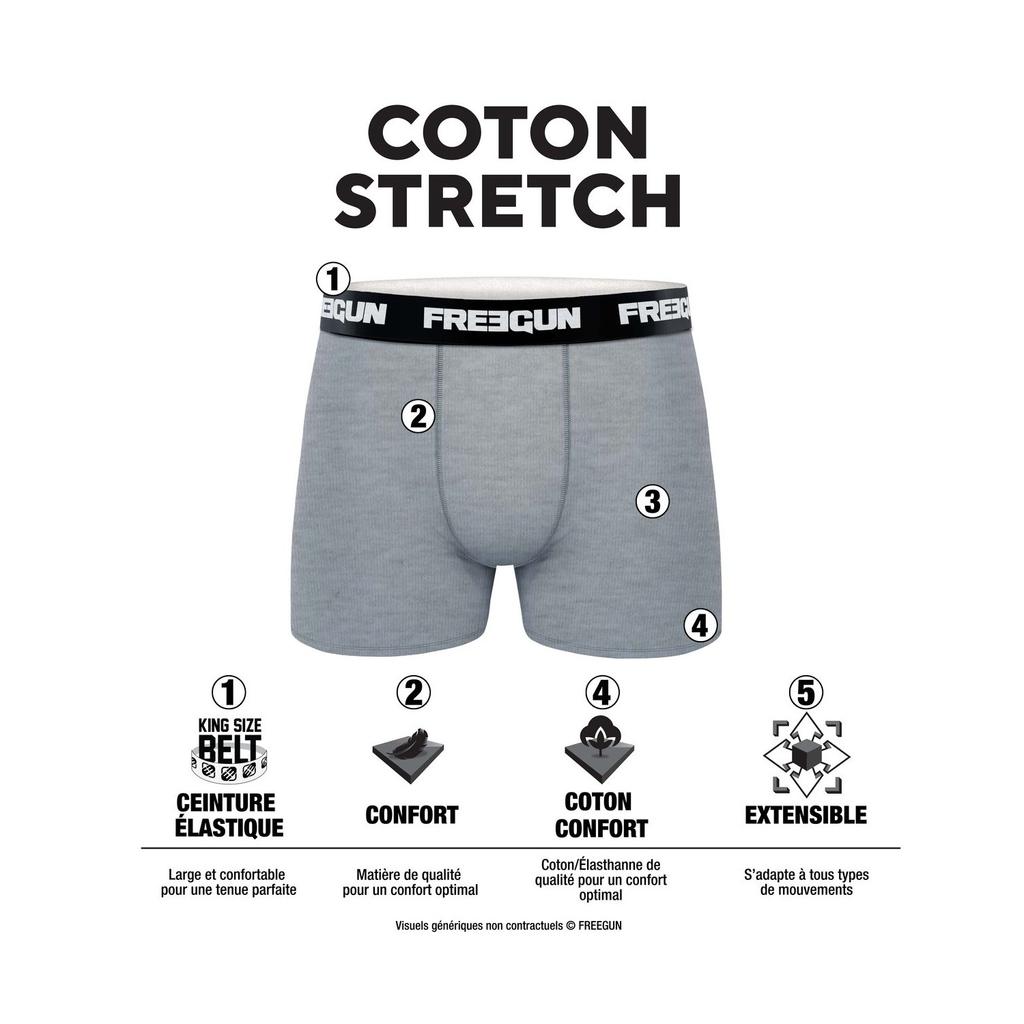 3er-Pack Never Stop Baumwoll-Boxershorts für Jungen