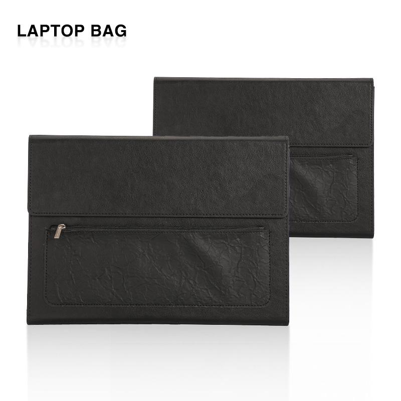 Large Capacity A4 Leather File Bag - Multifunctional Business Office Folder