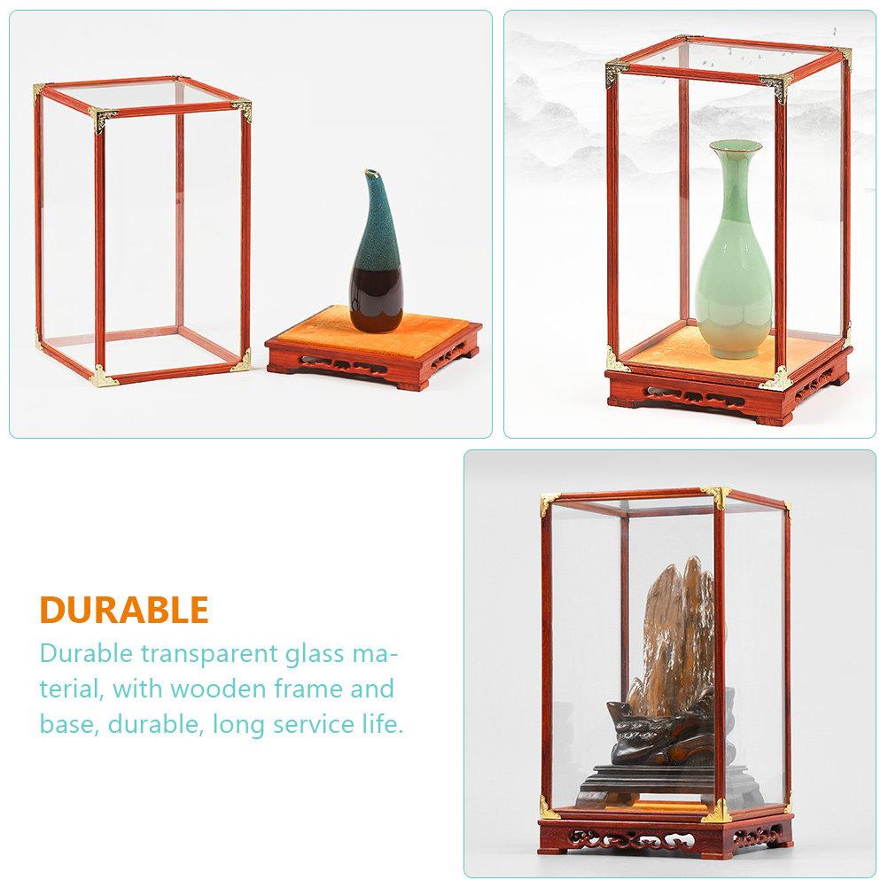 

Glass Display Box For Buddha Figurine, Transparent Wooden Frame Showcase, Multi-Functional Storage Case For Home Decor China Mainland