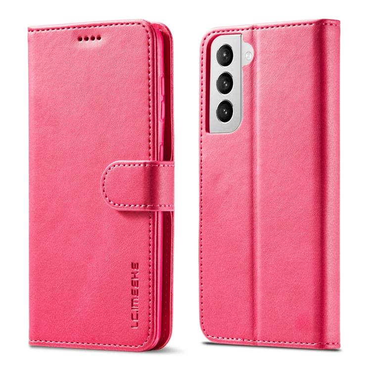 For Samsung Galaxy S21 5G LC.IMEEKE Calf Texture Horizontal Flip Leather Case with Holder & Card Slots & Wallet