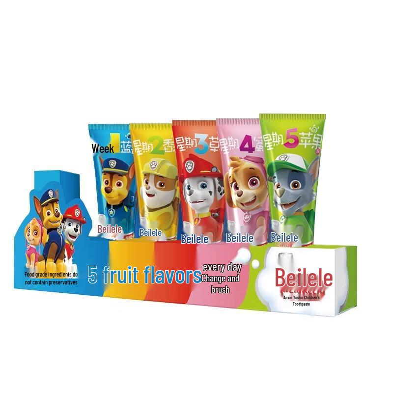 Leng Suan Ling Paw Patrol Kids Toothpaste, 5 Fruit Flavors