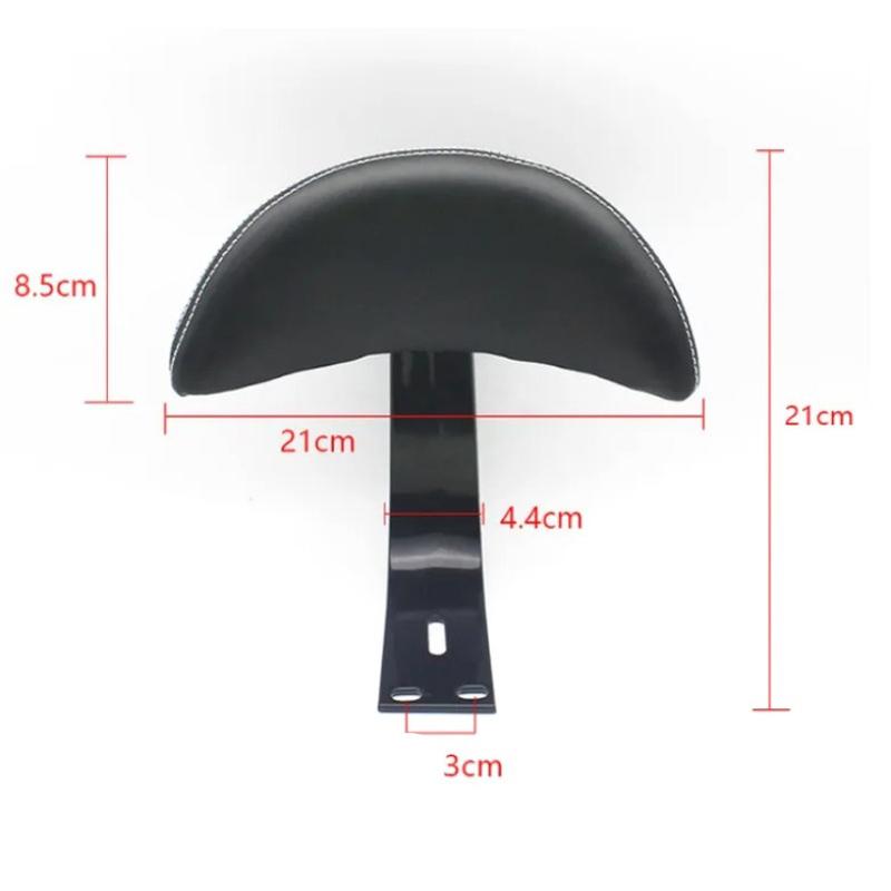 1Pcs Motorcycle Electric Bicycle Rear Seat Backrest Support Saddle Backrests Leather Seatback Cushion Pad Motorcycle Accessories