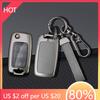 Styling Mouldings Zinc Alloy Car Key Cover Suitable for Volkswagen Bora Polo Tiguan Jetta Passat B5 B6 B7 Golf Beetle Folding Ca