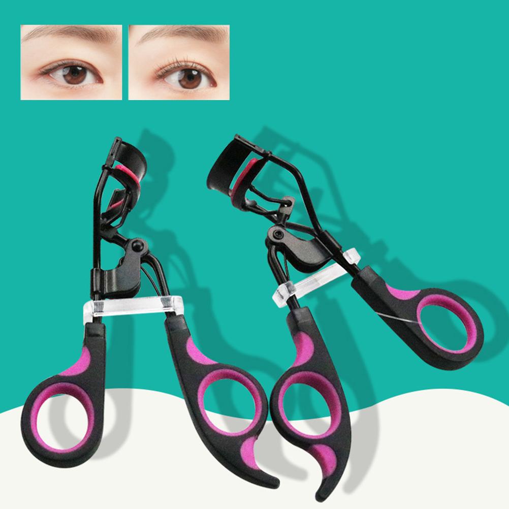 Eyelash Curler with Silicone Pad Eyelash Partial Curling Aid Beauty Tool Portable Stainless Steel Wi