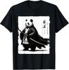 Samurai Panda Kasa Anime-Inspired Japanese Graphic T-Shirt