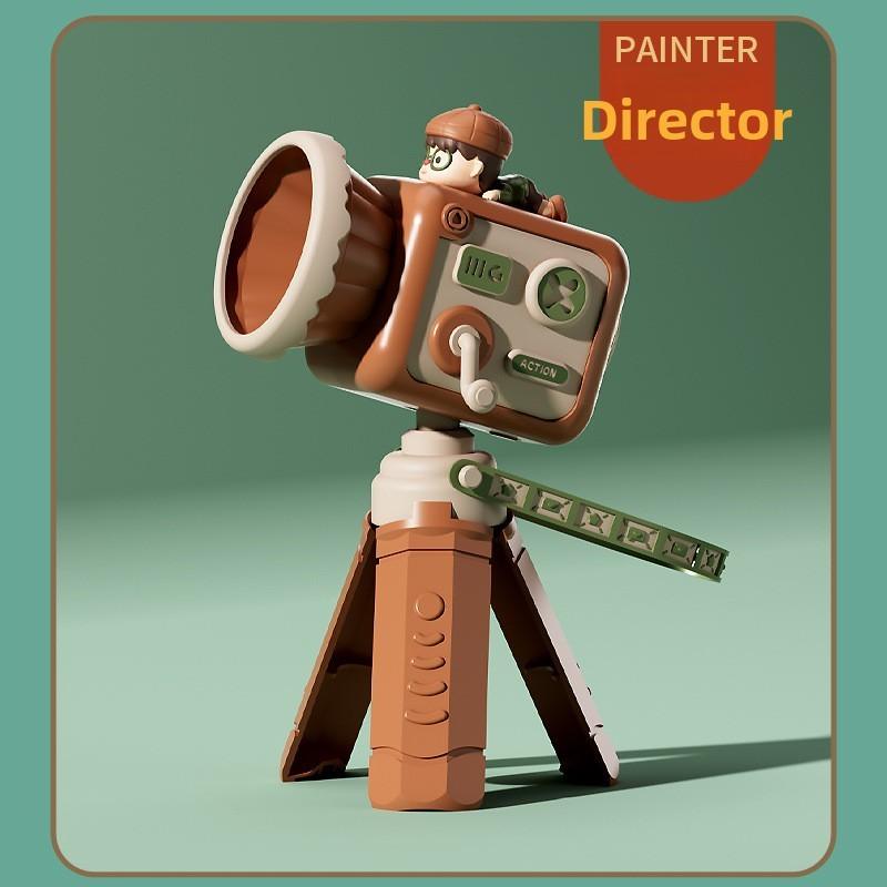 Creative Retro Camera Handheld Fan With Usb Charging For Kids And Students