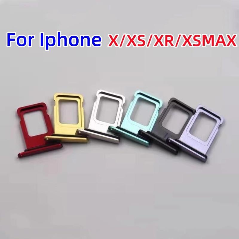 

SIM Card tray For Iphone X/XS/XSMax/XR Card slot drawer Holder drawer chip card tray Sim Card Reader Socket For XR XSMax XS X Black for Iphone X