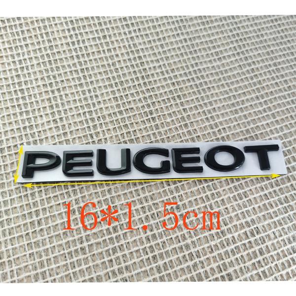 

Металлическая эмблема заднего багажника автомобиля, наклейка с буквенным логотипом для 4008 GT 3008 308 2008 208 408 5008 307 508 206 207 301 украшения чёрный