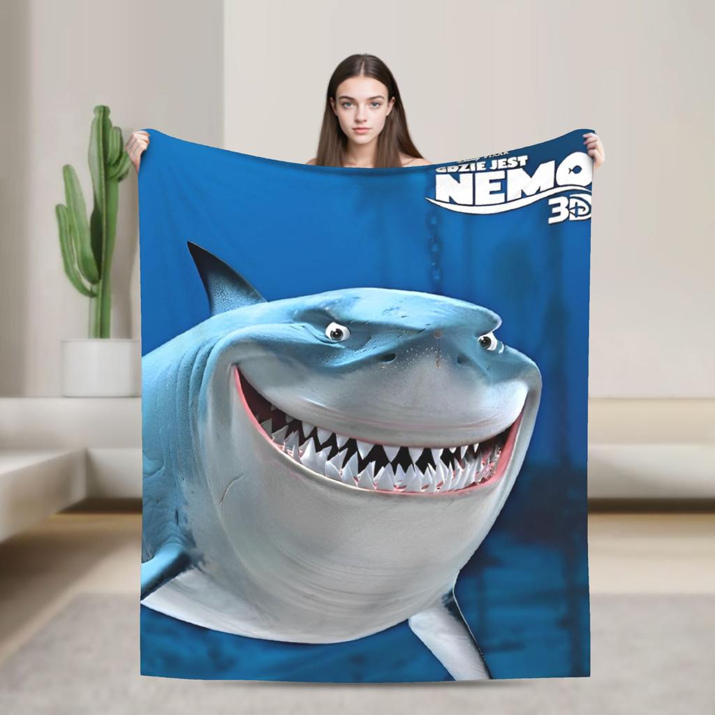 Weiche Decke Picknick Findet Nemo Zeichentrickfilm Meereswelt Überwurfdecke Flanell Tagesdecke Für Heimdekoration Muster Sofa Bettbezug