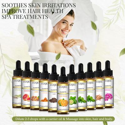 Oli essenziali da 10 ml con contagocce Oli essenziali puri per diffusori Olio profumato per massaggi Olio profumato per la realizzazione di candele di sapone fai-da-te