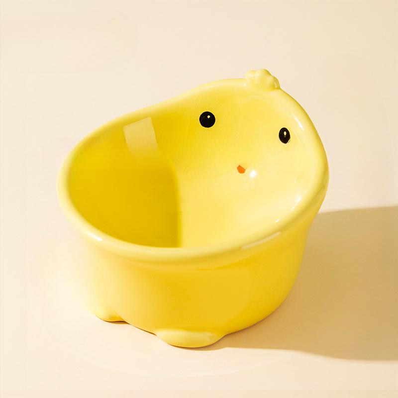 

Керамическая миска для домашних животных из мультфильмов, миска для кошек, очень высокая миска для собак, миска для кошек и домашних животных, миска для риса, миска для собак, керамическая миска для животных, устойчивая к расстройству M 13*6.5*9.5cm