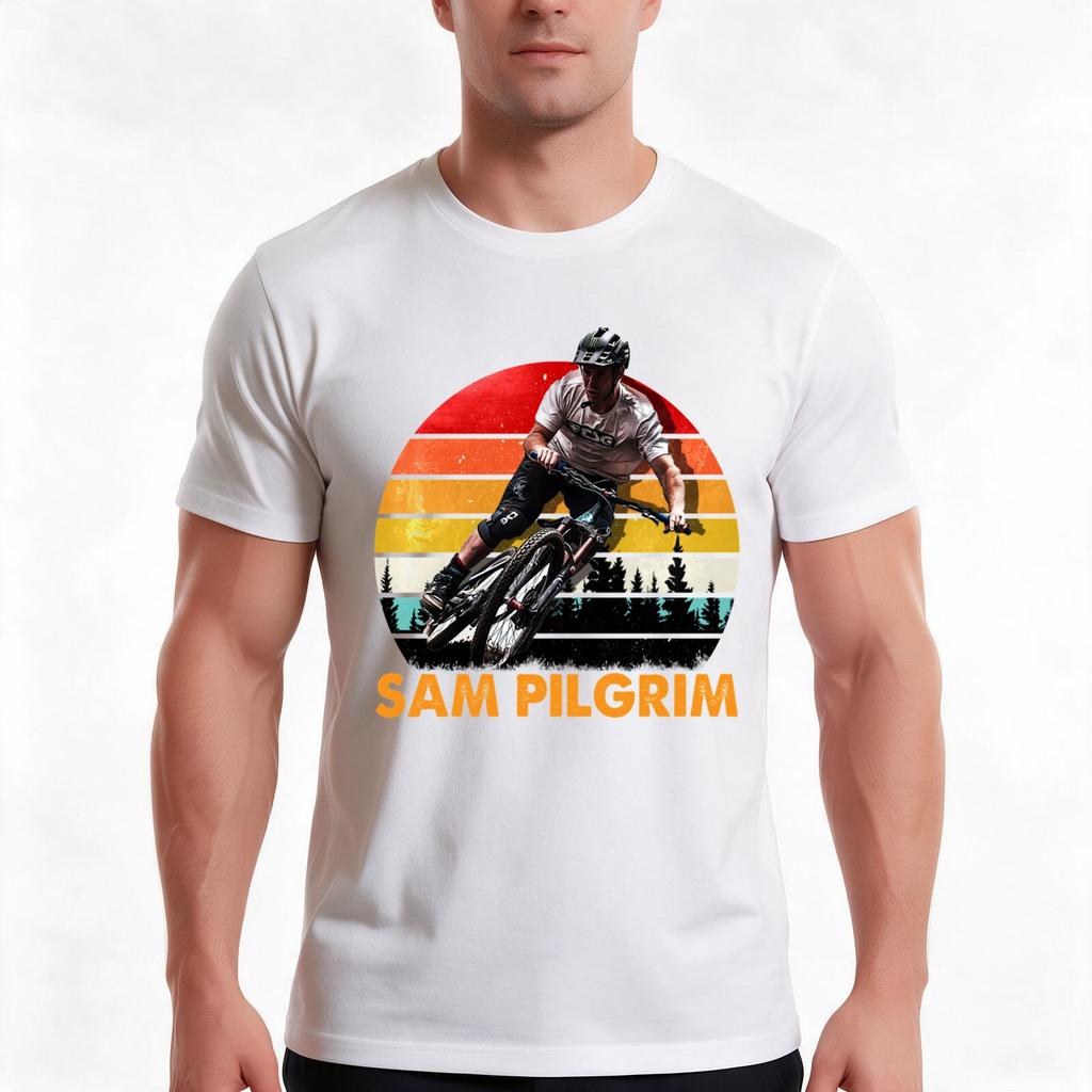 T-shirt Sam Pilgrim Estiva Casual Cotone Maglietta Oversize Streetwear Top Stampa Grafica Vintage Vestibilità Larga Manica Corta