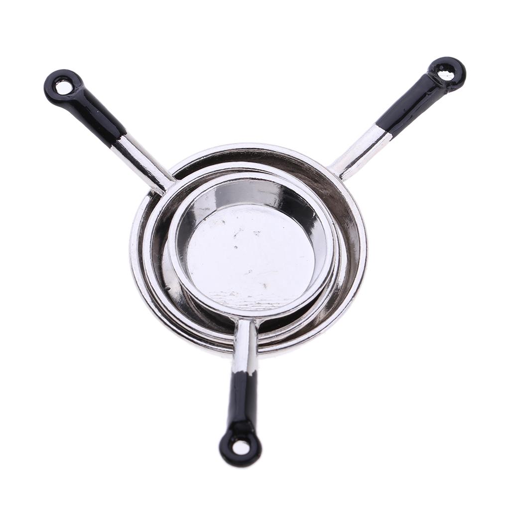 Set Miniature Pots And Pans Utensils/12 Ornaments
