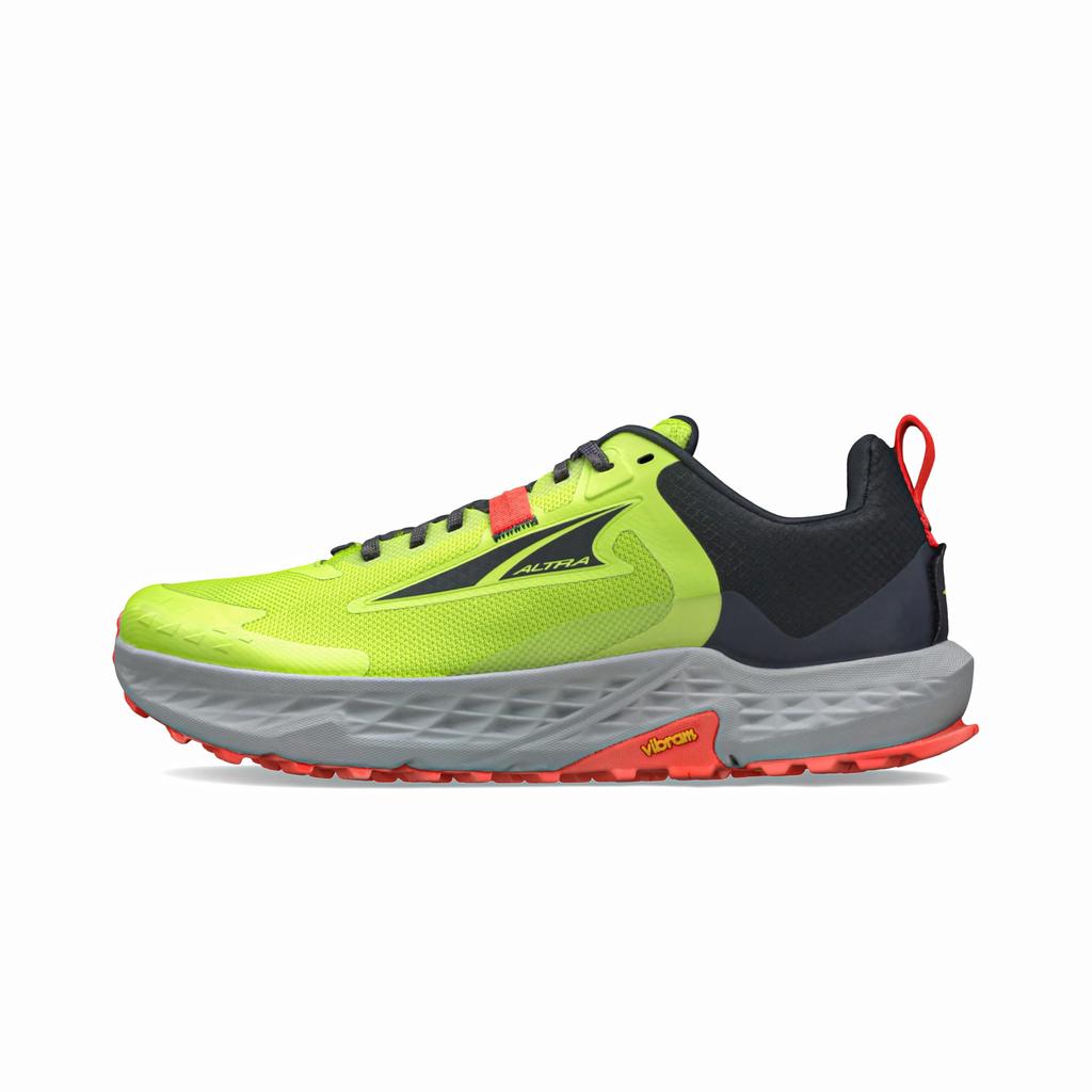 ALTRA TIMP 5 Trail Running Zero Drop Men's Shoes, Black/Green, US10.5 (28.5cm),