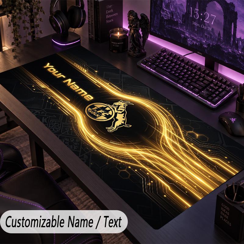 Large Mouse PadFC Köln Custom Name Text Personalized Desk Mat Non Slip Gaming Pad