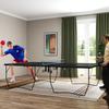 Table Tennis Table, Foldable, 8 Wheels, Powder-Coated Steel Frame, MDF, 274 X 152.5 X 76 Cm, Black