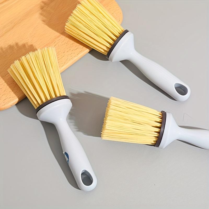 1pc Multi-Purpose Household Cleaning Brush, Cylindrical Handle Long-Bristle Pot and Bowl Scrubber, Tabletop Cleaner. Suitable for Household Cleaning