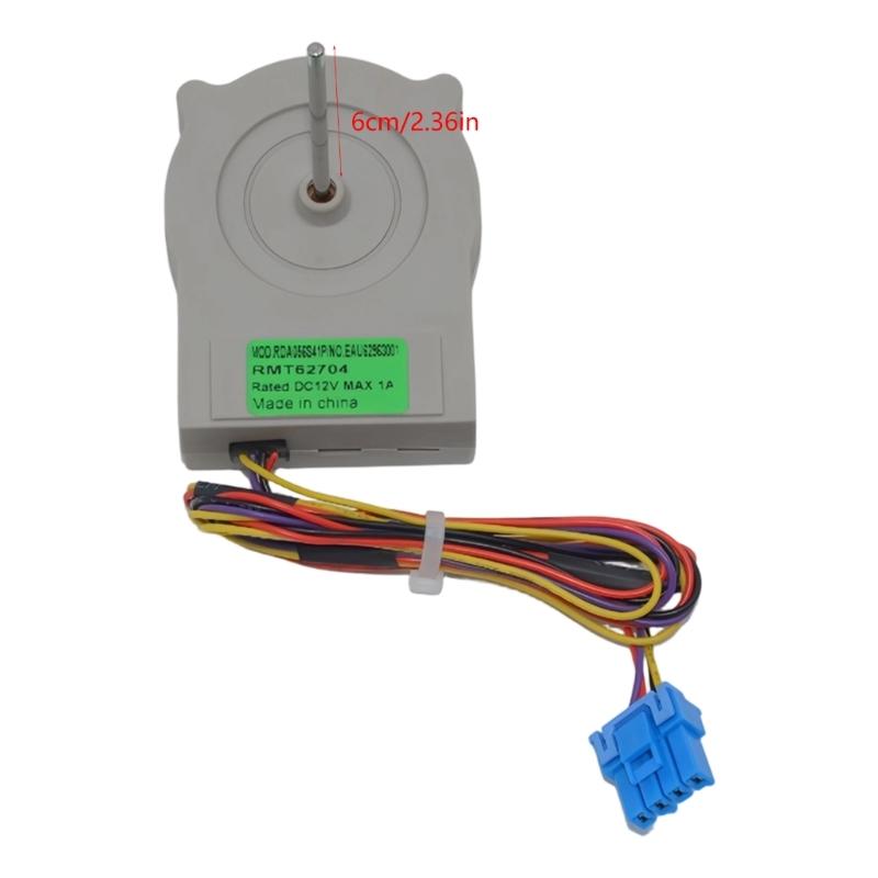12V 4Pin Refrigerator Fan Motor Assembly For EAU62963001 Cooling Replacement Housing Freezer Fan Motor Part
