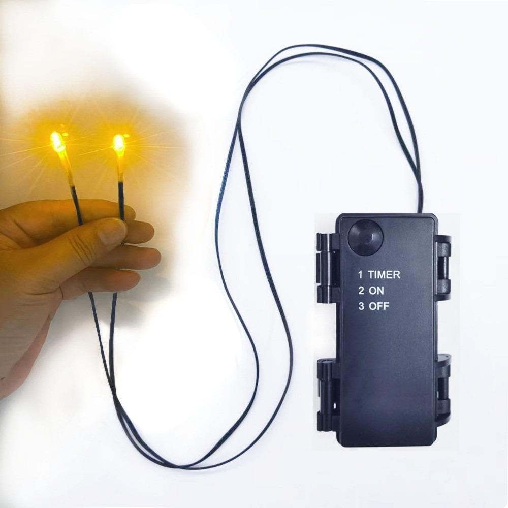 NEW Halloween Led Glowing Eyes Waterproof Light Up Skeleton Eyes LED Light String Timed Decoration Light Strip Horror DIY Eyes жёлтый