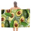 Funny Cartoon Avocados Print Beach Towel Quick Dry Sand Free Absorbent For Adults And Kids Pool Swimming Yoga Bathroom Towels