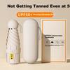 Shanshan Summer Sun Umbrella, UV Protection, Dual-Use for Sun And Rain, Compact Mini Folding Pocket Capsule White
