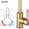 G1/2 G3/8 Kitchen Faucet Hot Cold Water Kitchen Faucets for Sink Gold Kitchen Faucet Single Hole Mixer Tap Kitchen Acceesories