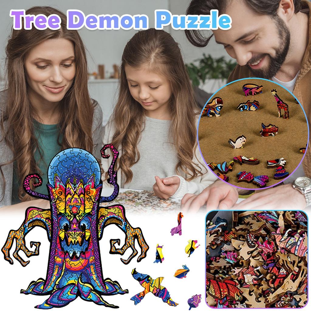 Halloween Wooden Jigsaws PuzzlesIrregular Shape Artifact Puzzle 200pc