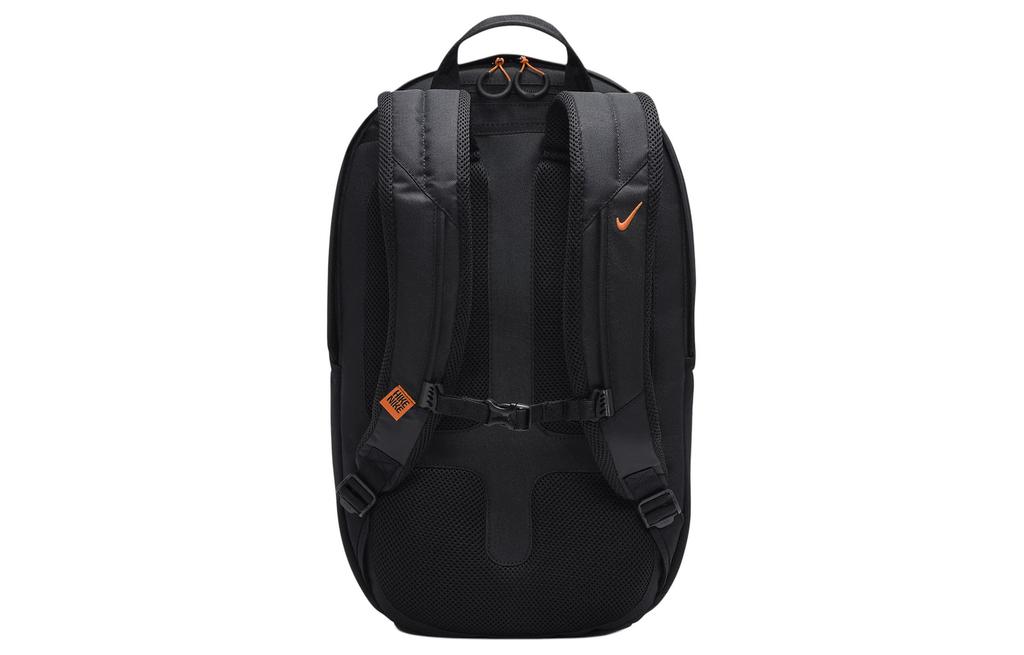 Nike Fabric Backpack Regular Unisex Black & Coal Black & Dutch Orange DJ9678-011