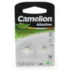 Alkaline Button Cell Batteries Ag 7 / Lr927 / 395 / 195 / Blister of 2 « Mercury-free » Camelion Batteries