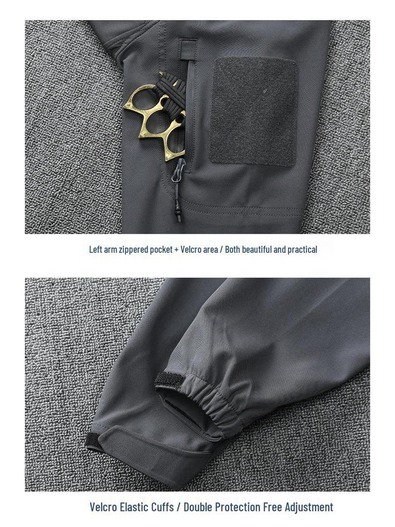Spring & Autumn Tactical Military Fan Outdoor Multi-pocket Elastic Workwear Suit