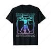 Vitruvius Men'S Guitarist Rock Star Print Men'S T-Shirt Leonardo Da Vinci Guitar Cool Cotton T-Shirt