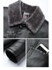 50-Year-Old Dad's Plus Velvet Thickened Leather Jacket for Middle-Aged & Elderly Men - Winter Cotton Padded Grandpa Jacket
