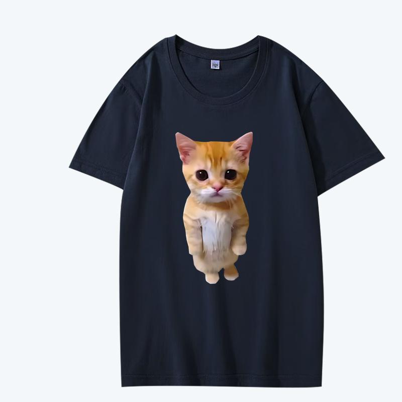 Funny Cat 3D Print Women Casual T Shirt men women Oversized 100% Cotton short sleeve Summer print Unisex plus sizetops