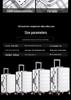 24-inch Aluminum Magnesium Alloy Trolley Luggage with Men's & Women's Combination Lock - Scratch & Wear-resistant Carry-on