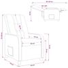 Recliner Light Gray Fabric