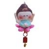 Buddha Lotus Cartoon Plush Keychain Pendant Car Bag Decoration Collection Gift