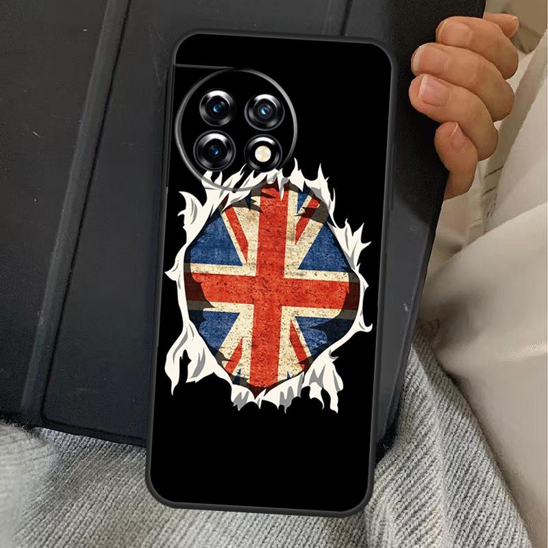 England British UK Union Jack Flag Case For OnePlus 13T 10T 8T 10R 12R 13R 15 13 12 11 10 9 Nord CE 5 2 3 4 Lite N20 N30 Cover