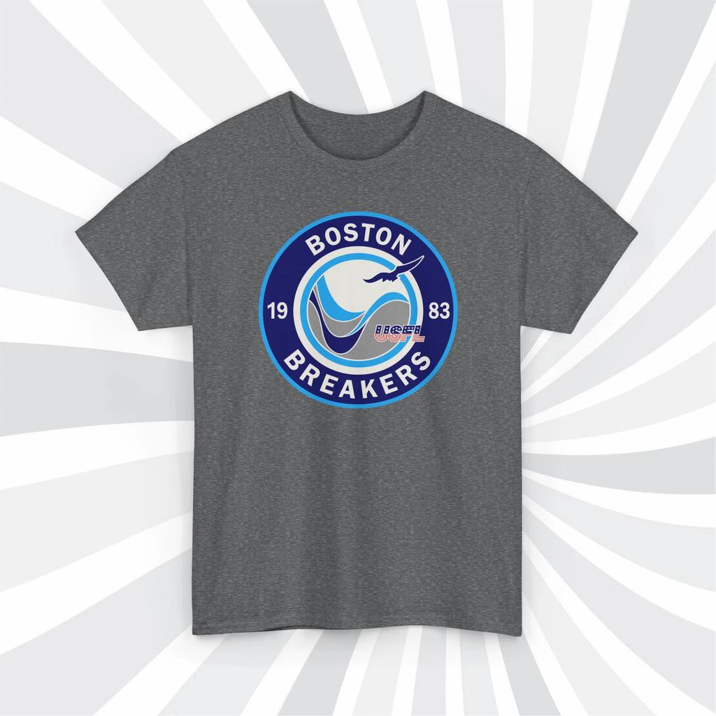 Boston Breakers 1983 USFL Vintage Football Logo T shirt - Patriots