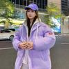 Winter Cotton Coat Popular Men's Thick Cotton Coat Women's Hooded Couple's Coat Simple Color Matching Warm