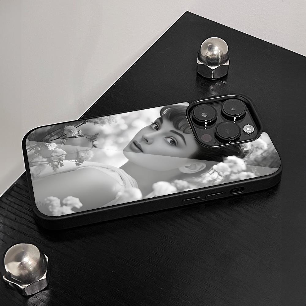 

Audrey Hepburn Phone Case for Iphone 16 15 14 13 12 11 Pro Max Mini Plus Se Xr X Xs PC+TPU Cover iPhone 15promax